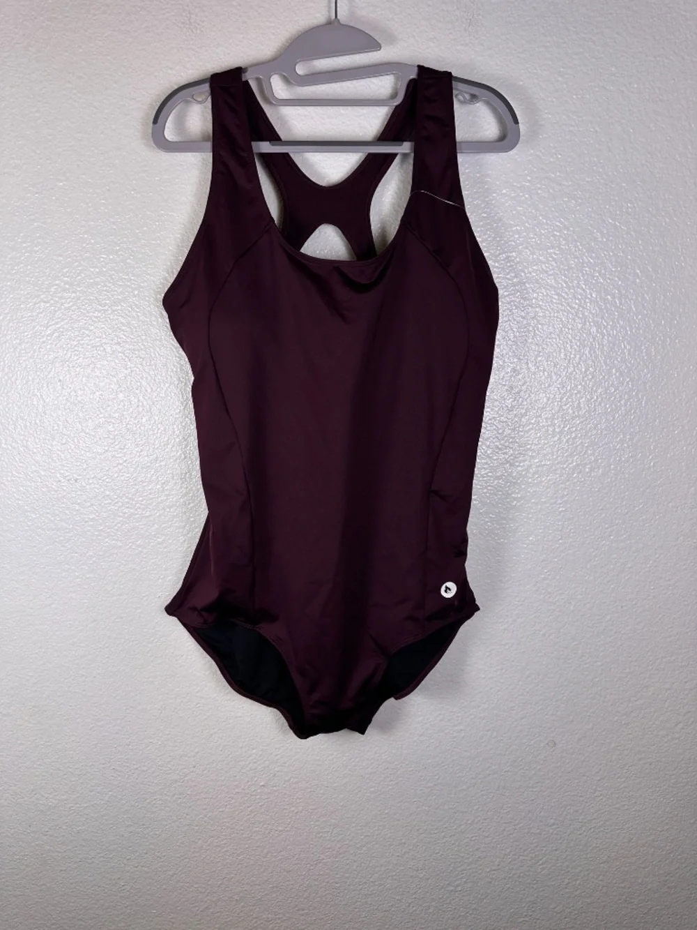 BALEAF RACERBACK UPF 50+ Wine Red Athletic One Piece Bathing Suit. Sz 3XL.